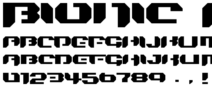 Bionic Kid Simple font